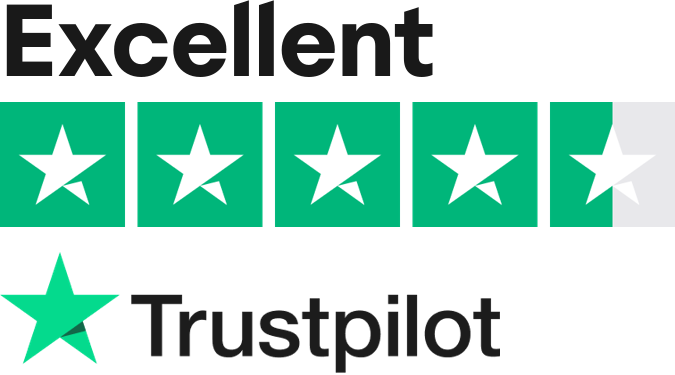 Excellent rating on Trustpilot
